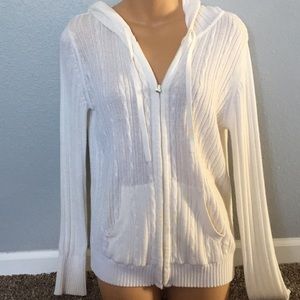 Zip up knitted sweater